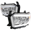 2014-2021 Toyota Tundra LED Bar Factory Style Headlights (Chrome Housing/Clear Lens)