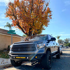 2014-2021 Toyota Tundra Factory Style Headlights w/ LED Light Strip (Matte Black Housing/Clear Lens)