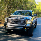 2014-2021 Toyota Tundra Factory Style Headlights w/ LED Light Strip (Matte Black Housing/Clear Lens)