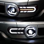 2007-2014 Toyota FJ Cruiser Full LED Projector Headlights with Sequential LED Turn Signal (Matte Black Housing/Smoked Lens)