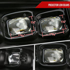 2009-2018 Dodge RAM 1500 / 2019 RAM Classic / 2010-2018 RAM 2500 3500 Switchback Sequential Full LED Projector Headlights (Matte Black Housing/Clear Lens)