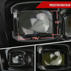 2009-2018 Dodge RAM 1500 / 2019 RAM Classic / 2010-2018 RAM 2500 3500 Switchback Sequential Full LED Projector Headlights (Matte Black Housing/Clear Lens)