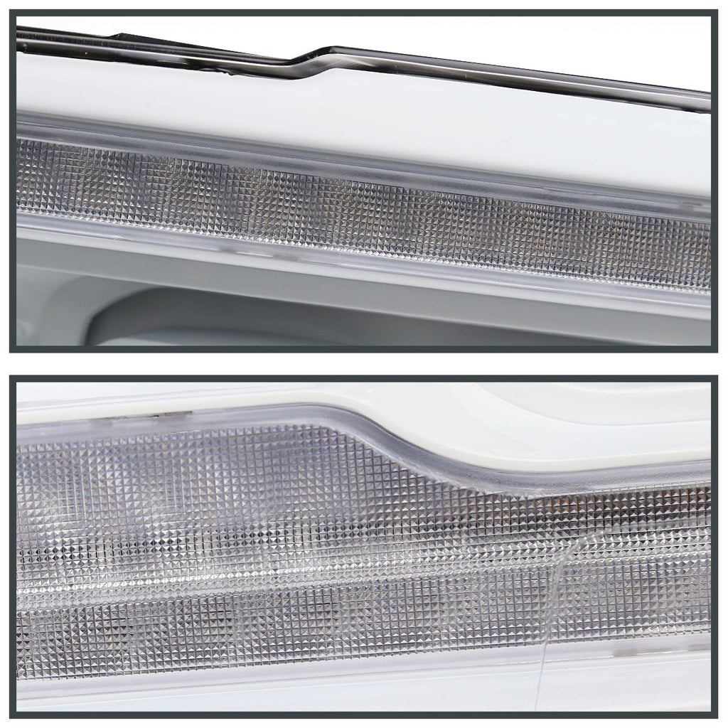 2009-2018 Dodge RAM 1500 / 2019 RAM Classic / 2010-2018 RAM 2500 3500 Switchback Sequential Full LED Projector Headlights (White Housing/Clear Lens)