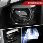 2010-2016 Cadillac SRX Full Switchback Sequential LED DRL Projector Headlights (Matte Black Housing/Clear Lens)