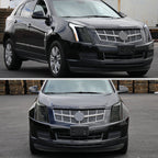 2010-2016 Cadillac SRX LED Projector Headlights w/ Switchback Sequential Turn Signal Bar (Matte Black Housing/Smoked Lens)