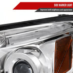 2003-2005 Toyota 4Runner Dual Halo Projector Headlights (Chrome Housing/Clear Lens)