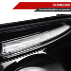 2003-2005 Toyota 4Runner Dual Halo Projector Headlights (Jet Black Housing/Clear Lens)