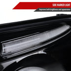 2003-2005 Toyota 4Runner Dual Halo Projector Headlights (Glossy Black Housing/Smoked Lens)