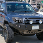 2003-2005 Toyota 4Runner Dual Halo Projector Headlights (Matte Black Housing/Clear Lens)