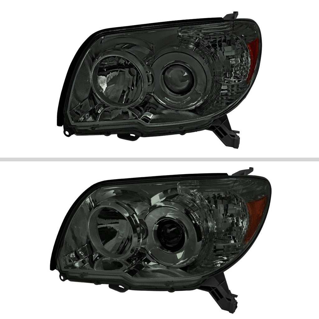2006-2009 Toyota 4Runner SR5 Limited Projector Style Headlights (Chrome Housing/Smoked Lens)