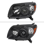 2006-2009 Toyota 4Runner SR5 Limited Projector Style Headlights (Matte Black Housing/Clear Lens)