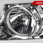 2007-2013 Chevrolet Avalanche/ 2007-2014 Tahoe Suburban LED C-Bar Projector Headlights -RS (Chrome Housing/Clear Lens)