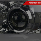 2007-2013 Chevrolet Avalanche/ 2007-2014 Tahoe Suburban LED C-Bar Projector Headlights (Chrome Housing/Smoked Lens)