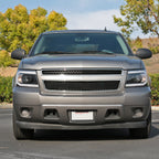 2007-2013 Chevrolet Avalanche/ 2007-2014 Tahoe Suburban LED C-Bar Projector Headlights (Black Housing/Clear Lens)