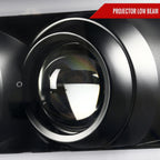 2007-2013 Chevrolet Avalanche/ 2007-2014 Tahoe Suburban LED C-Bar Projector Headlights -RS (Matte Black Housing/Clear Lens)