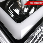 2007-2013 Chevrolet Avalanche/ 2007-2014 Tahoe Suburban LED C-Bar Projector Headlights -RS (Matte Black Housing/Clear Lens)