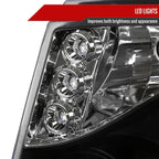 2007-2013 Chevrolet Avalanche/ 2007-2014 Tahoe Suburban Dual Halo Projector Headlights (Matte Black Housing/Clear Lens)