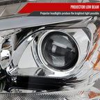2006-2008 Mercedes Benz W164 ML Class LED Bar Projector Headlights w/ Sequential Turn Signal Lights (Chrome Housing/Clear Lens)