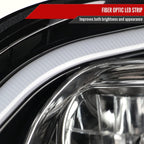2006-2008 Mercedes Benz W164 ML Class LED Bar Projector Headlights w/ Sequential Turn Signal Lights (Jet Black Housing/Clear Lens)