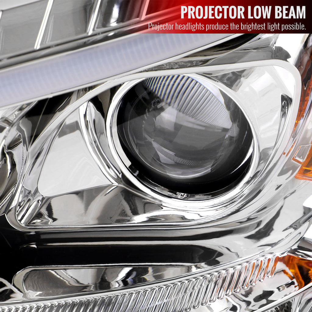 2009-2011 Mercedes Benz W164 ML-Class LED Sequetial Turn Signal Projector Headlights (Chrome Housing/Clear Lens)