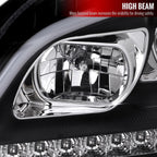 2009-2011 Mercedes Benz W164 ML-Class LED Sequetial Turn Signal Projector Headlights (Matte Black Housing/Clear Lens)