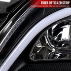 2009-2011 Mercedes Benz W164 ML-Class LED Sequetial Turn Signal Projector Headlights (Matte Black Housing/Clear Lens)