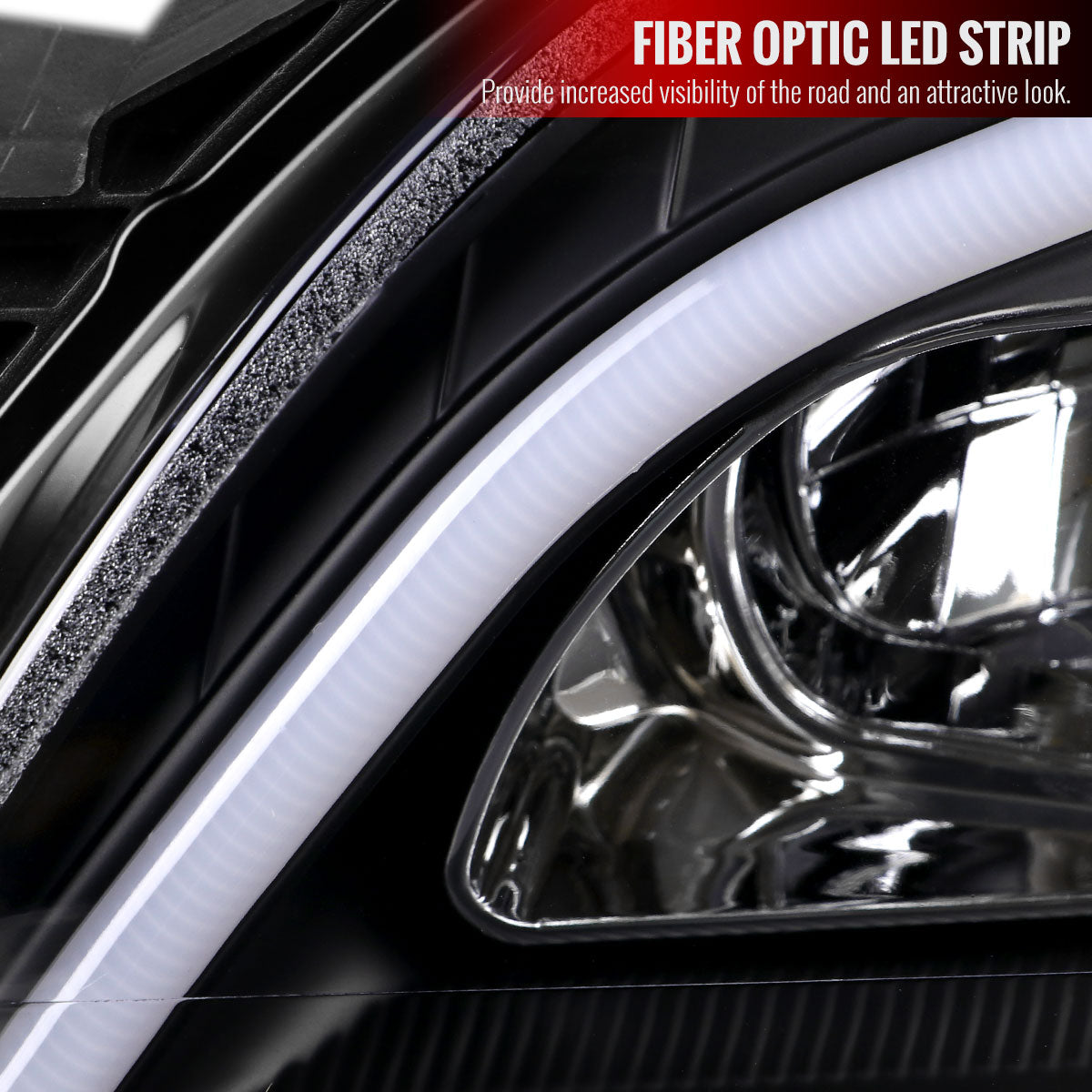 2009-2011 Mercedes Benz W164 ML-Class LED Sequetial Turn Signal Projector Headlights (Matte Black Housing/Clear Lens)