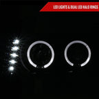2004-2012 GMC Canyon/ Chevrolet Colorado Dual Halo Projector Headlights (Glossy Black Housing/Smoked Lens)