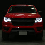 2015-2022 Chevrolet Colorado LED Bar Projector Headlights (Chrome Housing/Clear Lens)