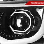 2015-2022 Chevrolet Colorado LED Bar Projector Headlights (Glossy Black Housing/Clear Lens)