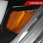 2015-2022 Chevrolet Colorado LED Bar Projector Headlights (Glossy Black Housing/Clear Lens)