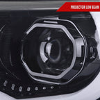 2015-2022 Chevrolet Colorado LED Bar Projector Headlights (Glossy Black Housing/Smoked Lens)