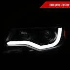 2015-2022 Chevrolet Colorado LED Bar Projector Headlights (Matte Black Housing/Clear Lens)