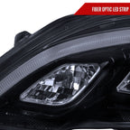 2007-2011 Honda CR-V LED Bar Projector Headlights (Glossy Black Housing/Smoked Lens)