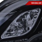 2007-2011 Honda CR-V LED Bar Projector Headlights (Glossy Black Housing/Smoked Lens)
