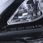 2007-2011 Honda CR-V LED Bar Projector Headlights (Glossy Black Housing/Smoked Lens)
