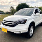 2007-2011 Honda CR-V LED Bar Projector Headlights (Glossy Black Housing/Smoked Lens)