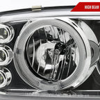 1999-2006 GMC Sierra/Yukon XL/SLT Dual Halo Projector Headlights & Bumper Lights (Chrome Housing/Clear Lens)