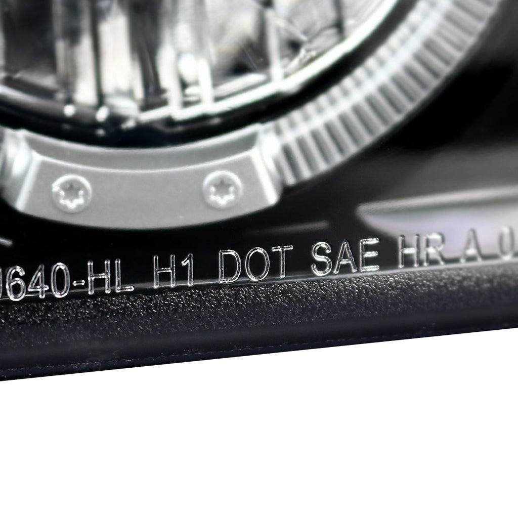 1999-2006 GMC Sierra/Yukon/Yukon XL Dual Halo Projector Headlights (Jet Black Housing/Clear Lens)