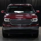 2000-2006 GMC Sierra/Denali/Yukon LED Strip Projector Headlights (Glossy Black Housing/Smoked Lens)
