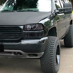 1999-2006 GMC Sierra/ 2000-2006 Yukon/Yukon XL Dual Halo Projector Headlights (Glossy Black Housing/Smoked Lens)