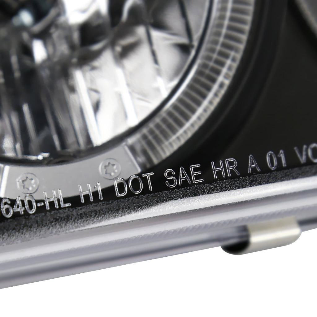 1999-2006 GMC Sierra/Yukon/Yukon XL Dual Halo Projector Headlights (Matte Black Housing/Clear Lens)
