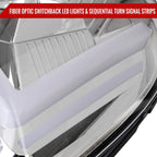 2007-2014 GMC Yukon/XL 1500/XL 2500 Switchback Sequential LED Turn Signal Projector Headlights (Chrome Housing/Clear Lens)