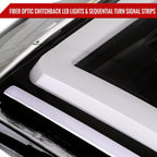 2007-2014 GMC Yukon/XL 1500/XL 2500 Switchback Sequential LED Turn Signal Projector Headlights (Jet Black Housing/Clear Lens)