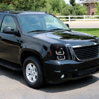 2007-2014 GMC Yukon/Yukon XL 1500/2500 LED U-Bar Projector Headlights (Jet Black Housing/Clear Lens)