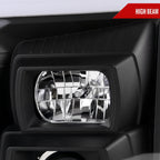2007-2014 GMC Yukon/XL 1500/XL 2500 Switchback Sequential LED Turn Signal Projector Headlights (Matte Black Housing/Clear Lens)
