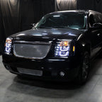 2007-2014 GMC Yukon/Yukon XL 1500/2500 LED U-Bar Projector Headlights (Matte Black Housing/Clear Lens)