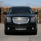2007-2014 GMC Yukon/Yukon XL 1500/2500 LED U-Bar Projector Headlights (Matte Black Housing/Clear Lens)