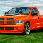 2002-2005 Dodge Ram 1500 / 2003-2005 Dodge Ram 2500 / 3500 LED Tube Projector Headlights (Chrome Housing/Clear lens)