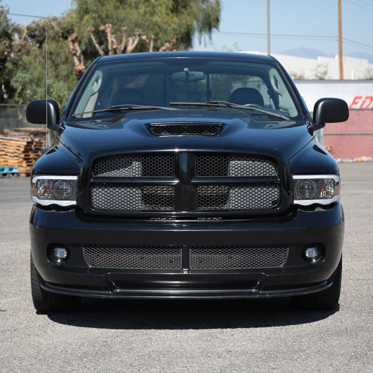 2002-2005 Dodge Ram 1500 / 2003-2005 Dodge Ram 2500 / 3500 LED Tube Projector Headlights(Matte Black Housing/Clear Lens)